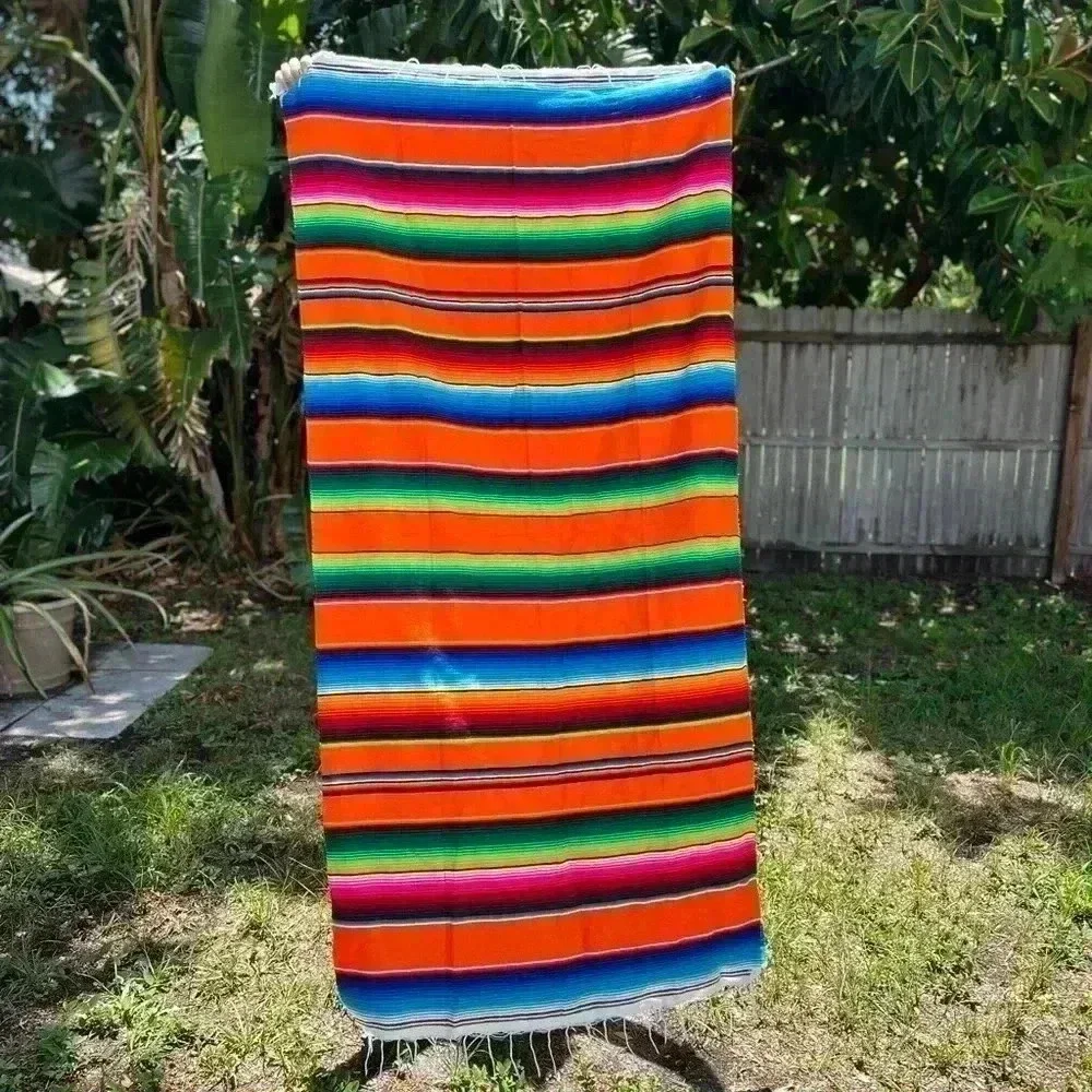 NEW Authentic Mexican Serape Blanket Throw Textile