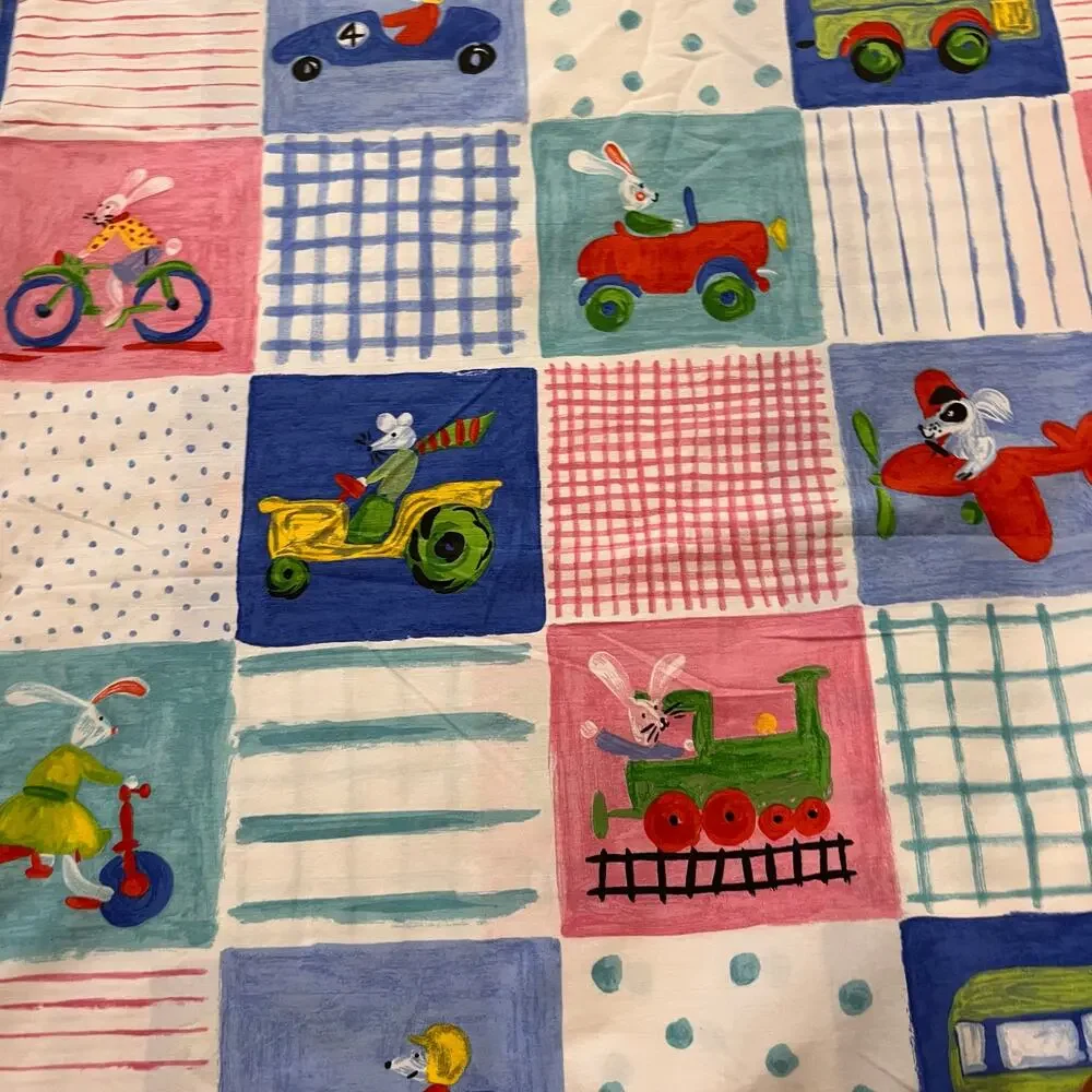 Designers Guild Duvet Cover Pillow Case Twin Cotton Whimsical Animal Sketch