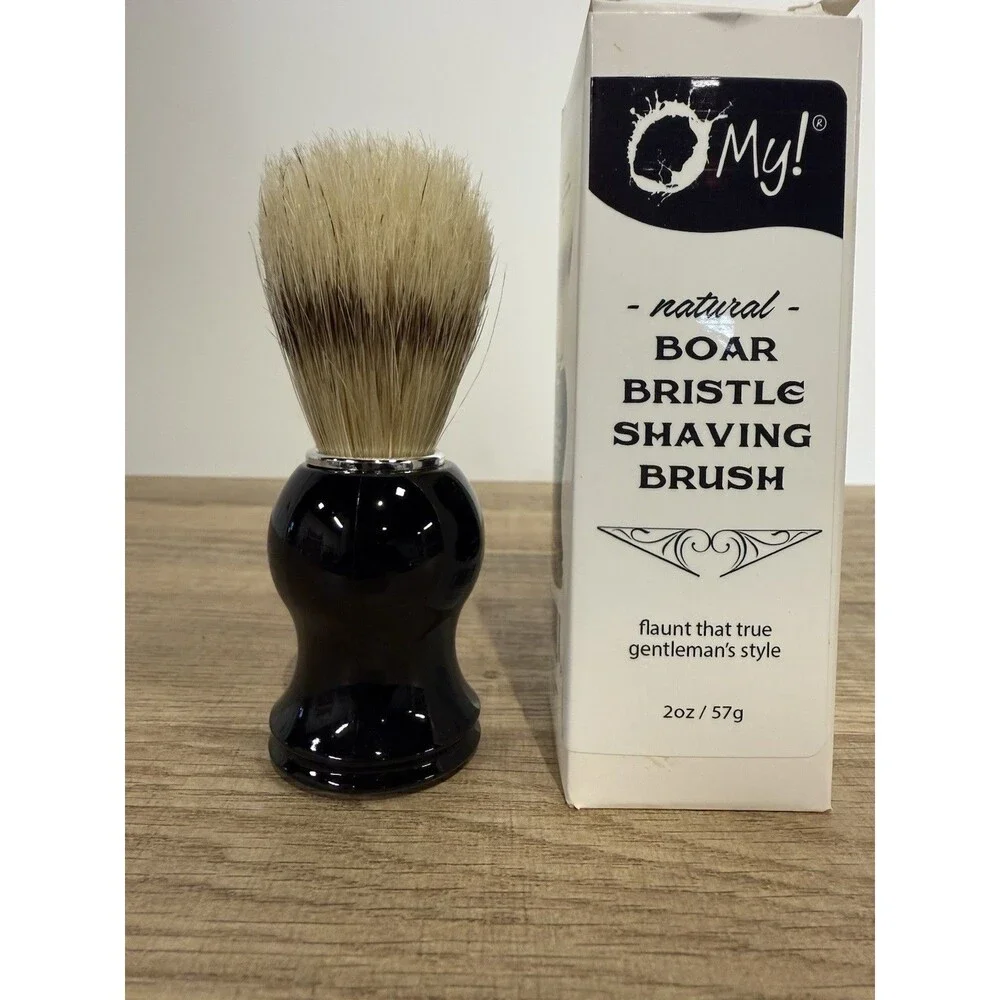 Oh My Boar Bristle Shaving Brush  Qty 2