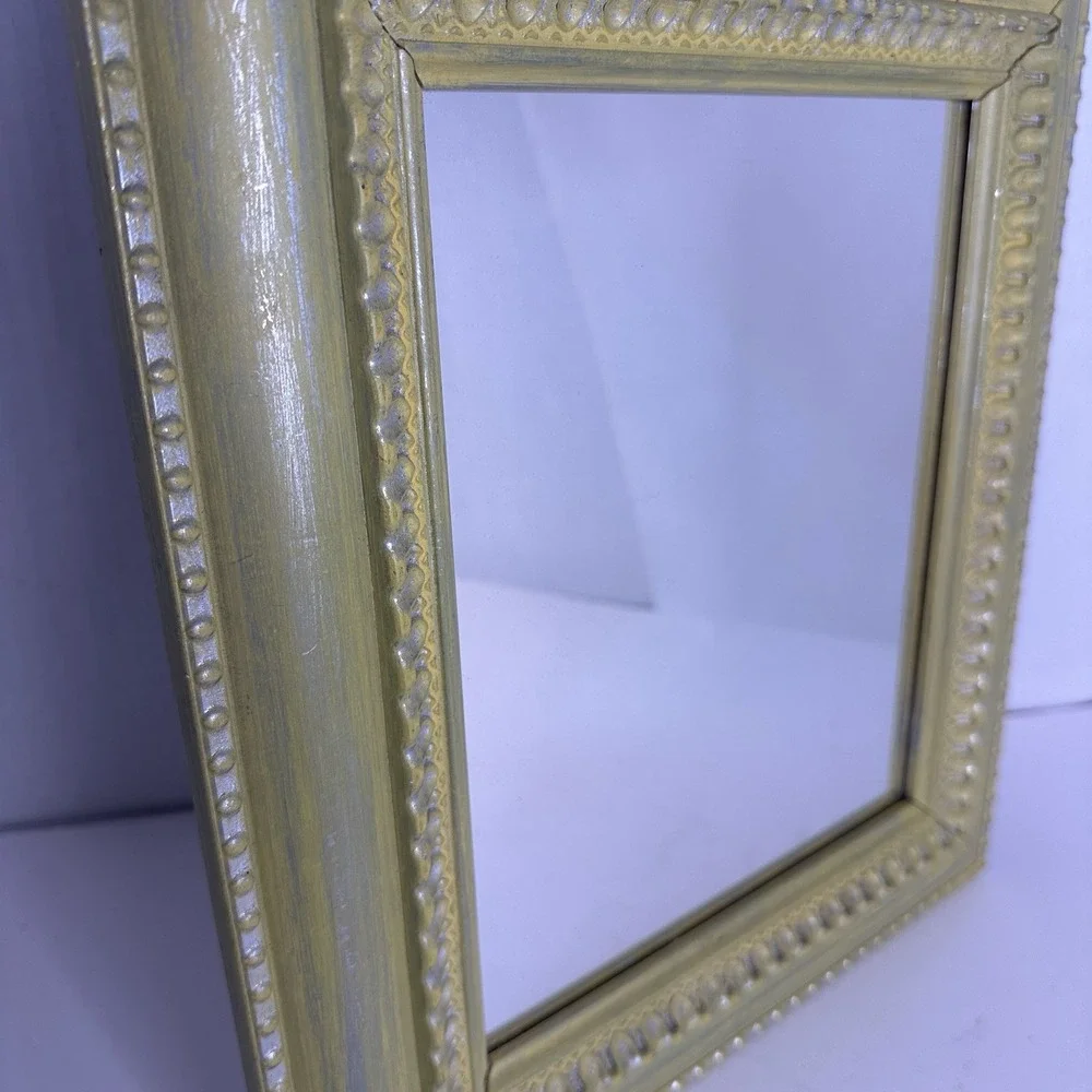 Vintage Wooden Refinished Framed Mirror Bohemian Cottage Core‎