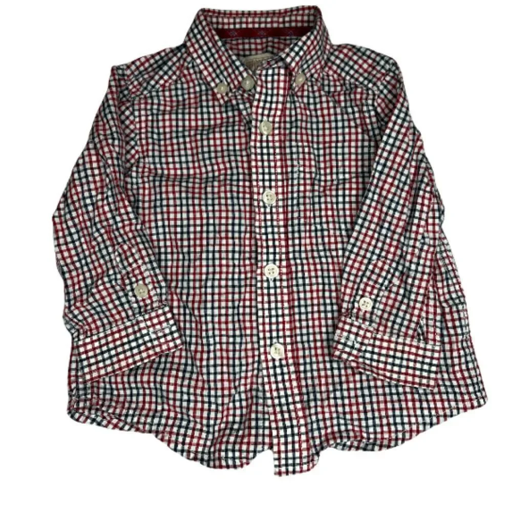 3/$15 or 5/$20 The Children’s Place classics 12 months checked button down