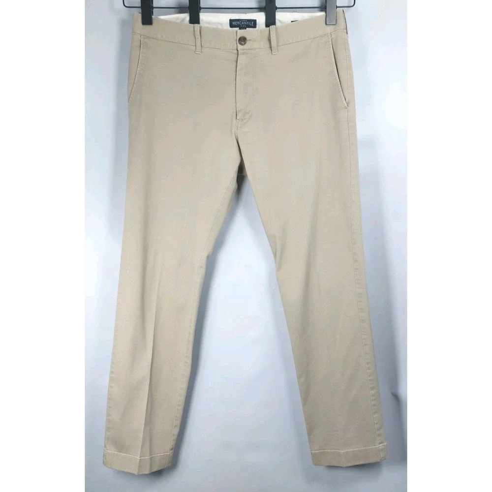 J. Crew Mercantile Flex Slim Fit Chino Pants Mens Size 33x30 Dark Khaki *READ‎