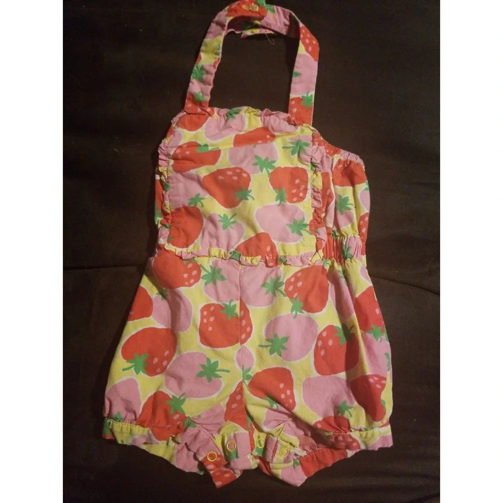 Gymboree strawberry sweetheart‎ romper 18 24 months