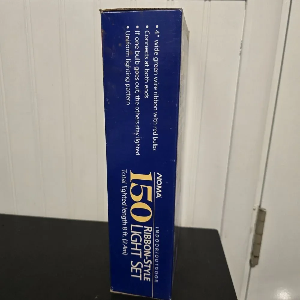 NIB Green 150 Light Set‎ Indoor/Outdoor Ribbon Style Tree Lights