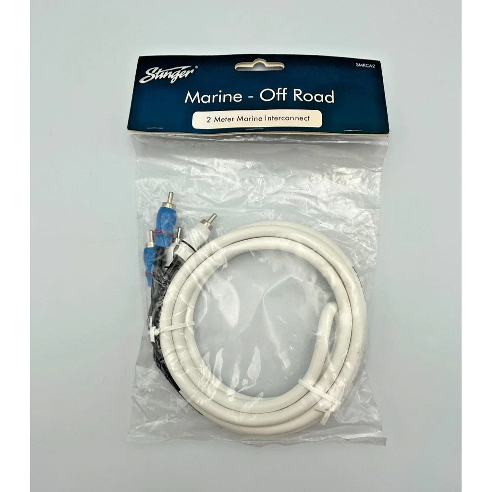 Stinger SMRCA2 Marine‎ Grade 2-Channel RCA Interconnect Audio Cable 2m/6.6ft