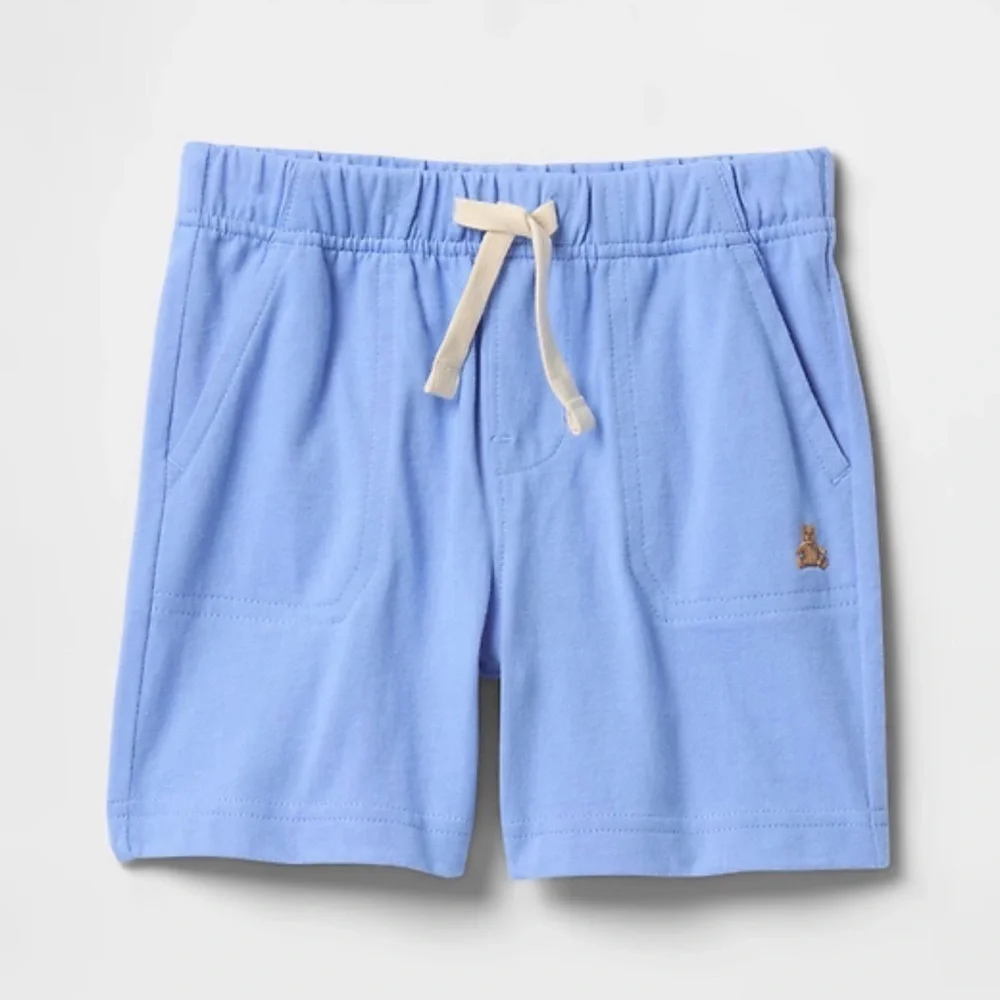 GAP Kids Sky Blue Shorts with Tan Tie