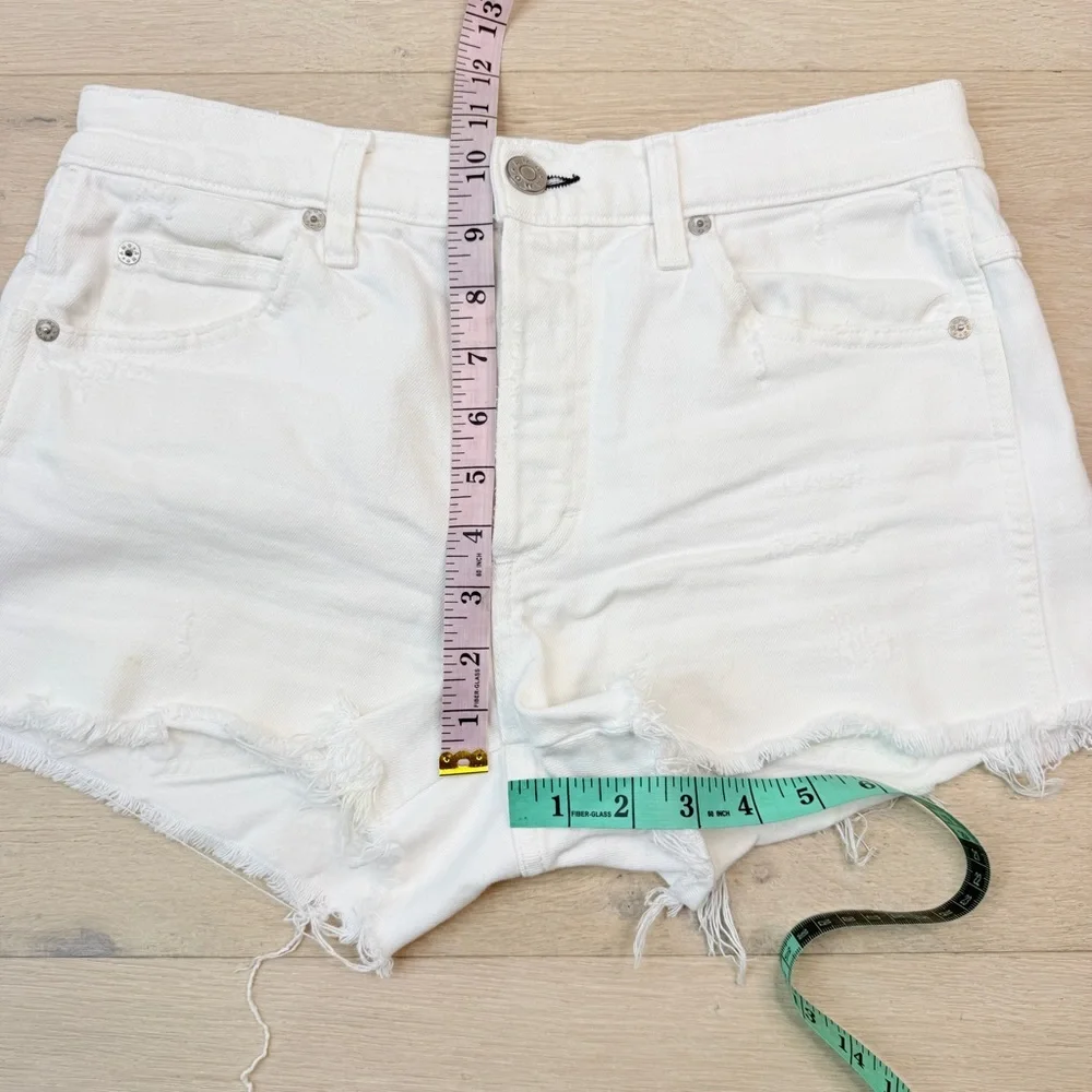 AMO Women's White Denim Shorts