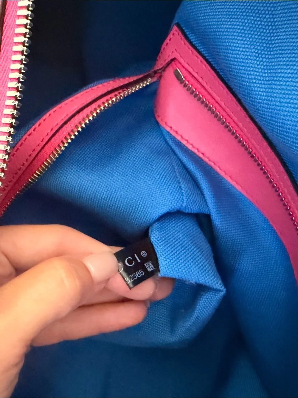 Gucci embossed Pink and Blue GG Supreme Weekender Duffel Bag