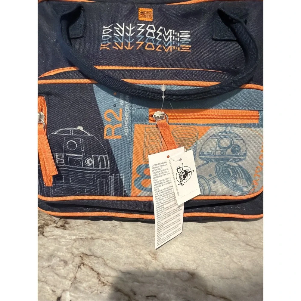 Disney Parks Star Wars Galaxy's Edge Droid Depot 2023 Backpack / Tote Bag W/ Zip