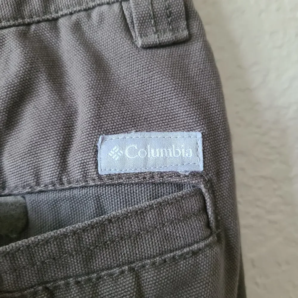 Columbia‎ Men's Cargo Pants 30 x 34 Gorpcore Hiking Brown Green Pockets Classic