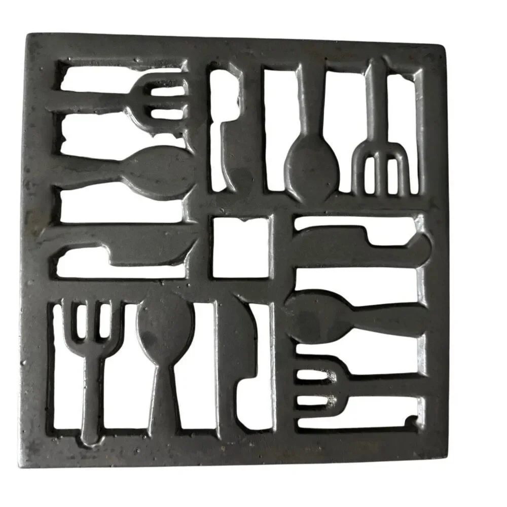 Metal Kitchen Utensil Motif Trivet