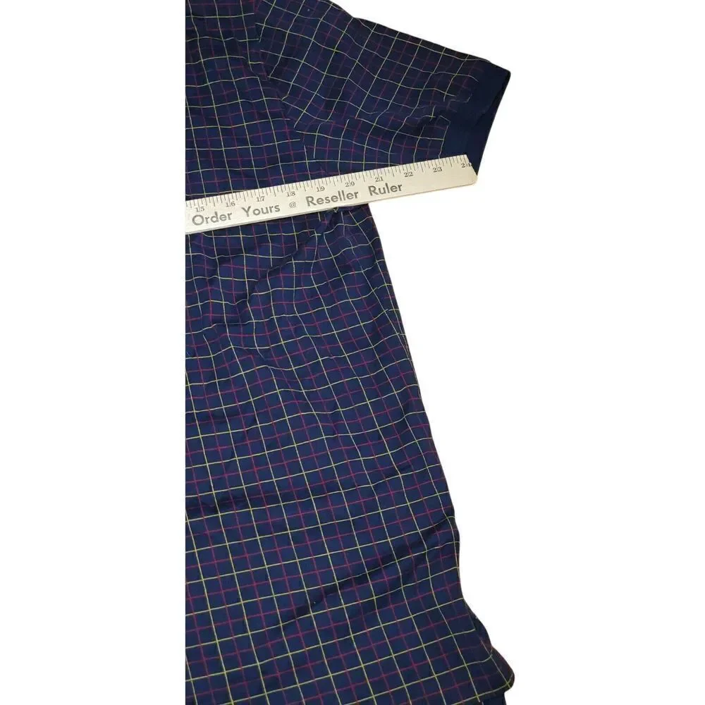 Polo Ralph Lauren Madras Plaid Oxford Large Classic‎ Golf Shirt Luxury business