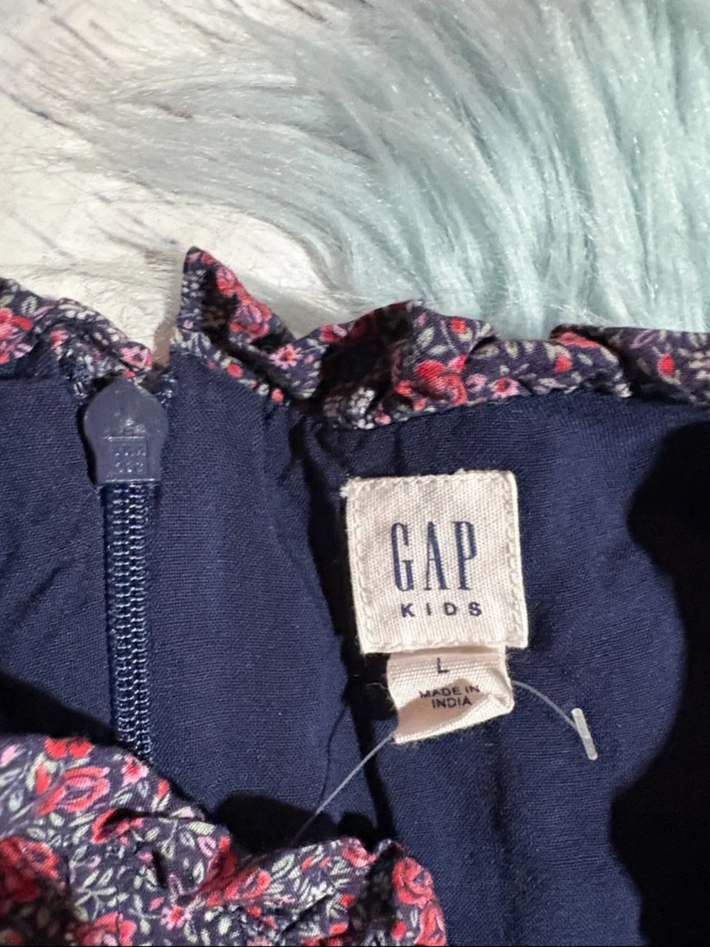 GAP Kids Floral Dress - Purple and Pink Pintuck Dress sz L