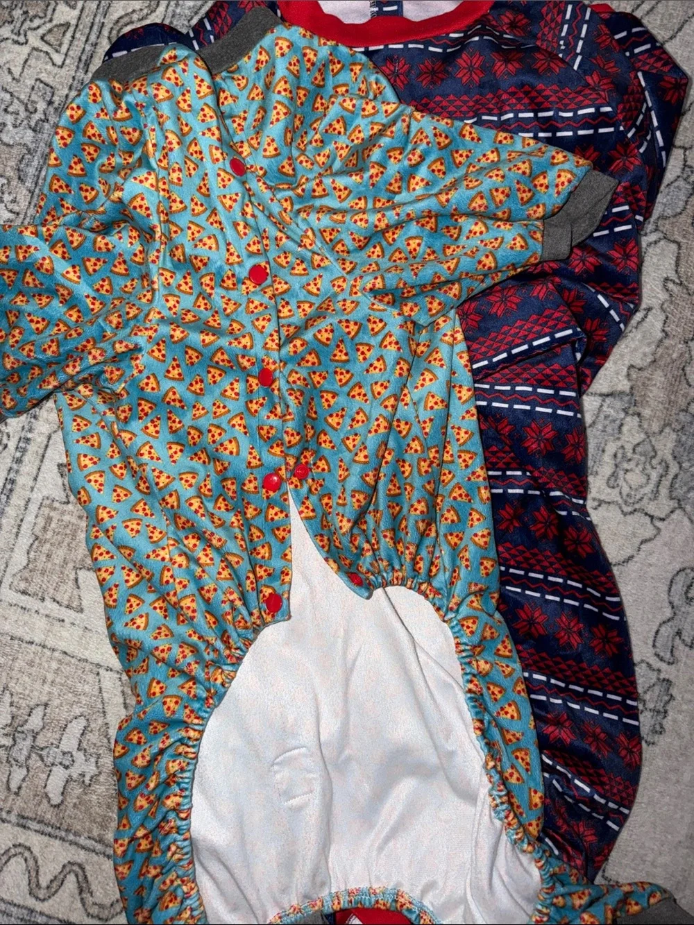 Fuzzyard under closure pajamas