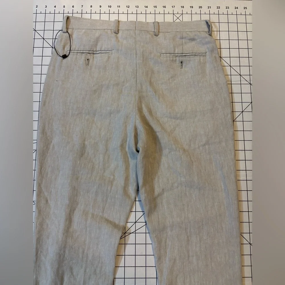 NWOT Express Men’s Size‎ 30/30 Beige Slim Fit Linen Blend Pants