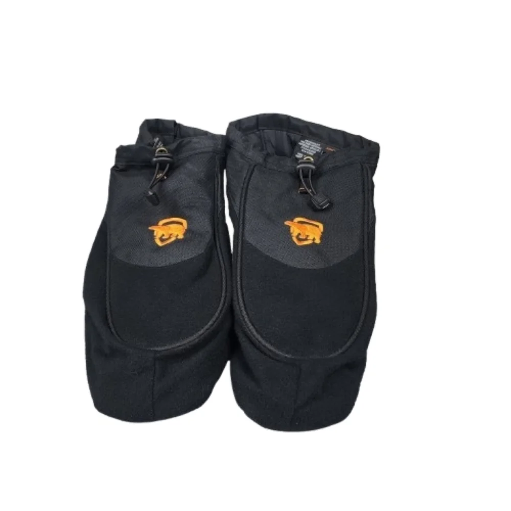 Arctic Shield Black Boot Liners Large 10-11 Orange Detail Zip Up Back