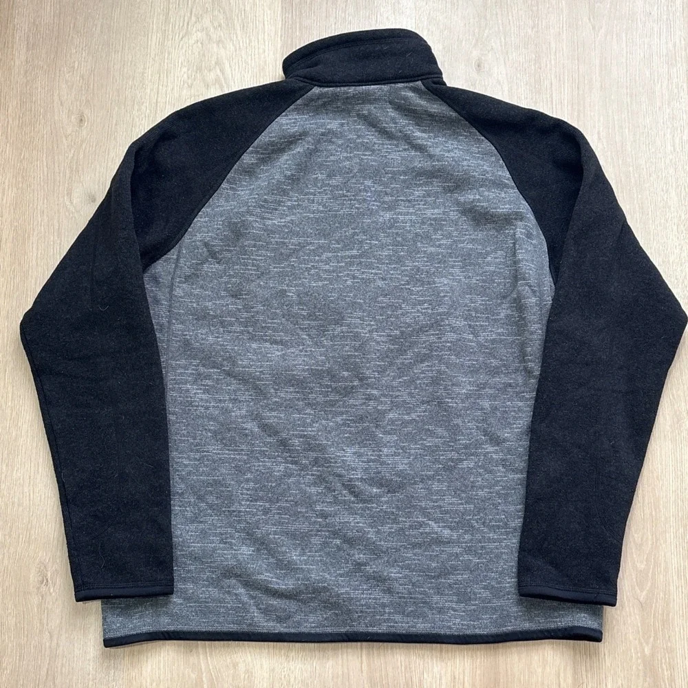 Patagonia Better Sweater 1/4 Zip Fleece Pullover Mens XL Grey Black 25522 FA16