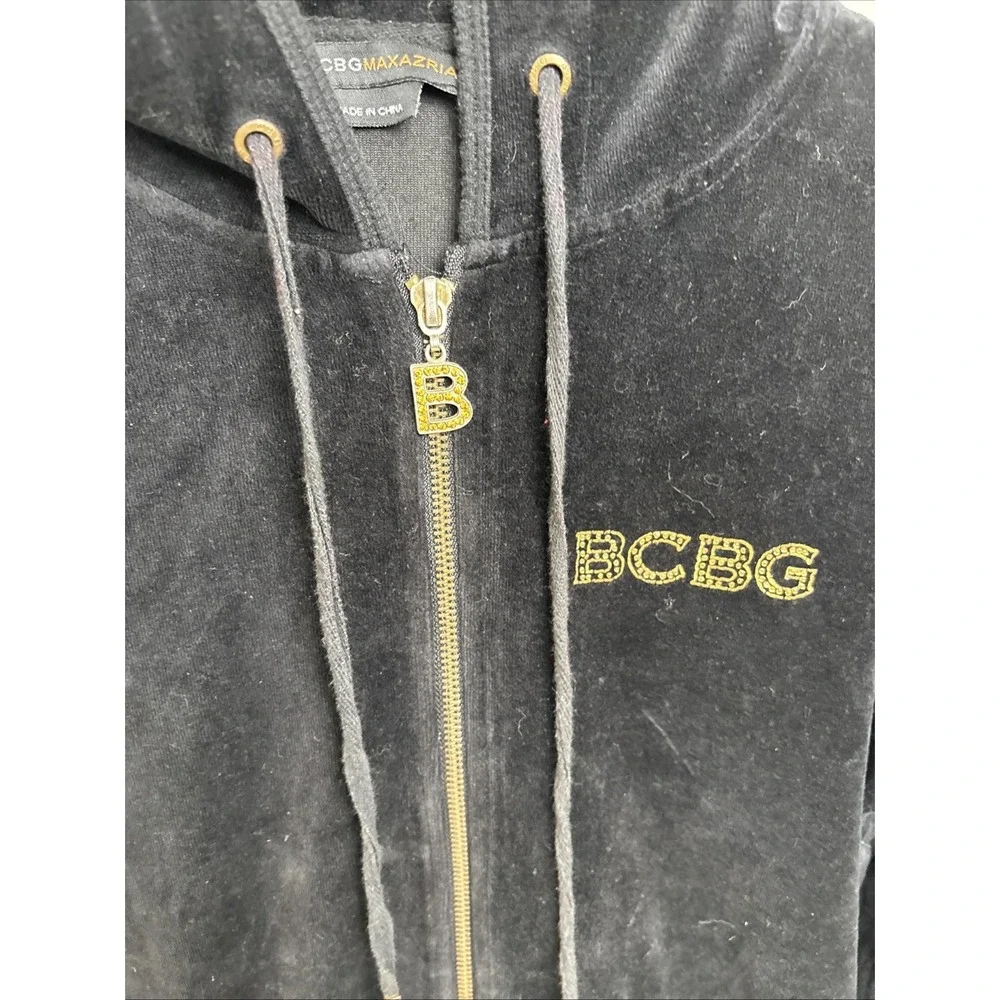 BCBGMaxAzria velour rhinestone