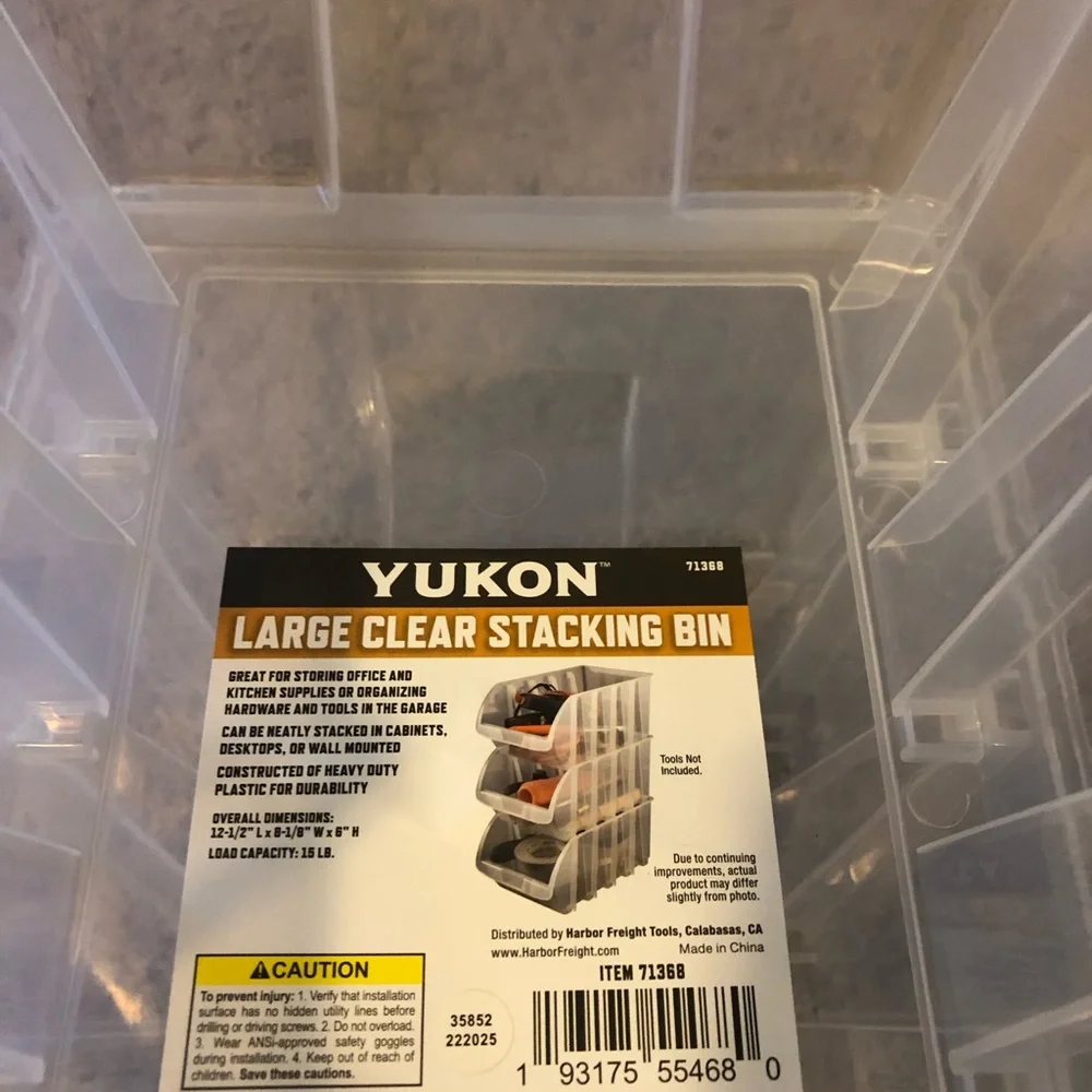 N/A clear stackable