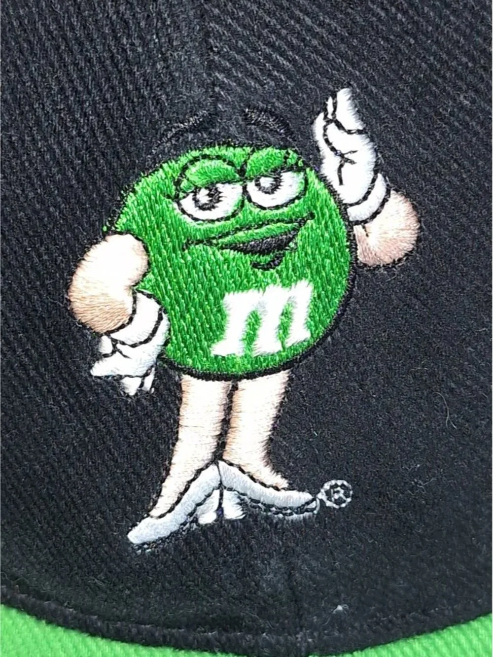 Ms Green Official M&M Black Baseball Cap Dad Hat Mars Candy