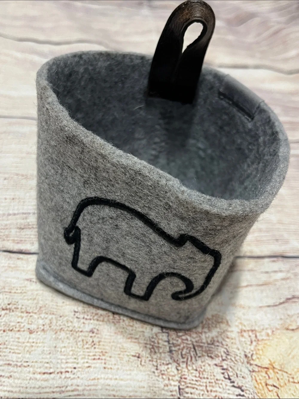Thirty-One Dreamkeeper Mini Bin in Brushed Whisper Grey Elephant