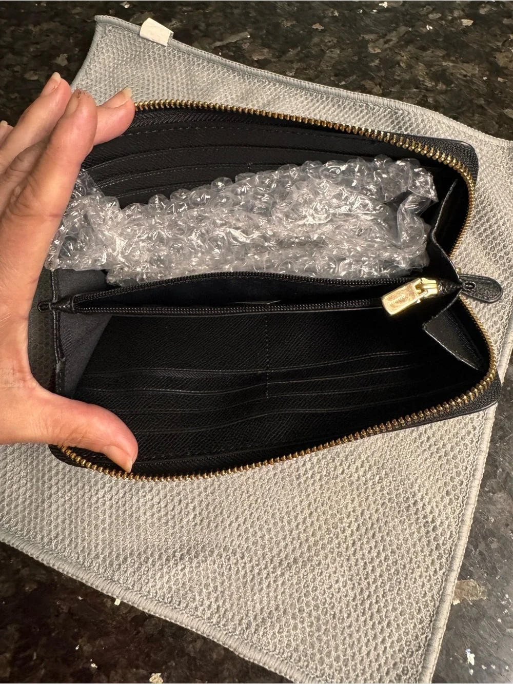 Coach pebbled leather