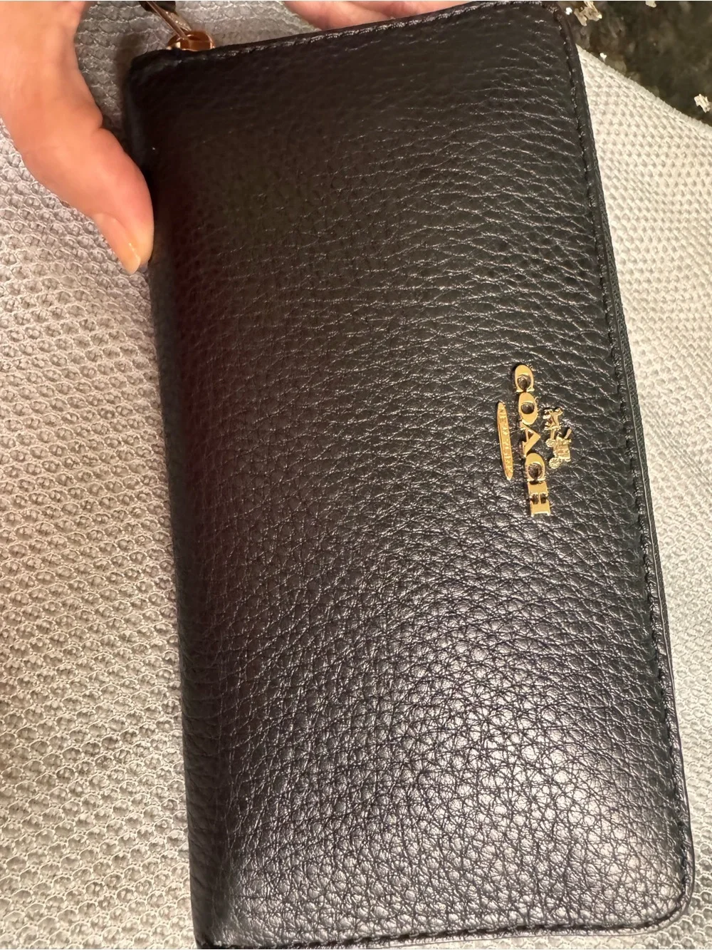 Coach pebbled leather