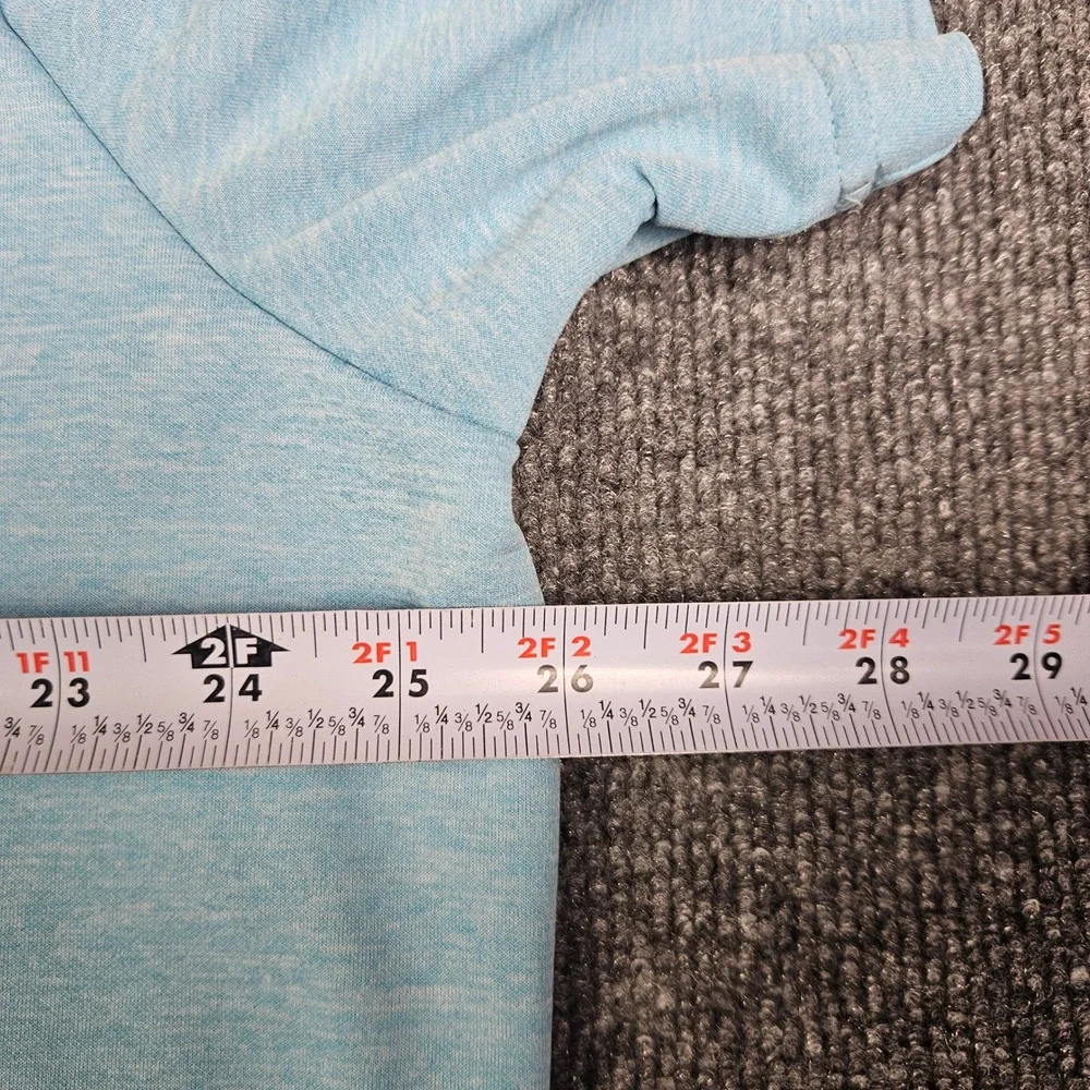 Adidas Advantage Novelty Polo Shirt Men 2XL Light Blue Heather Golf Short Sleeve
