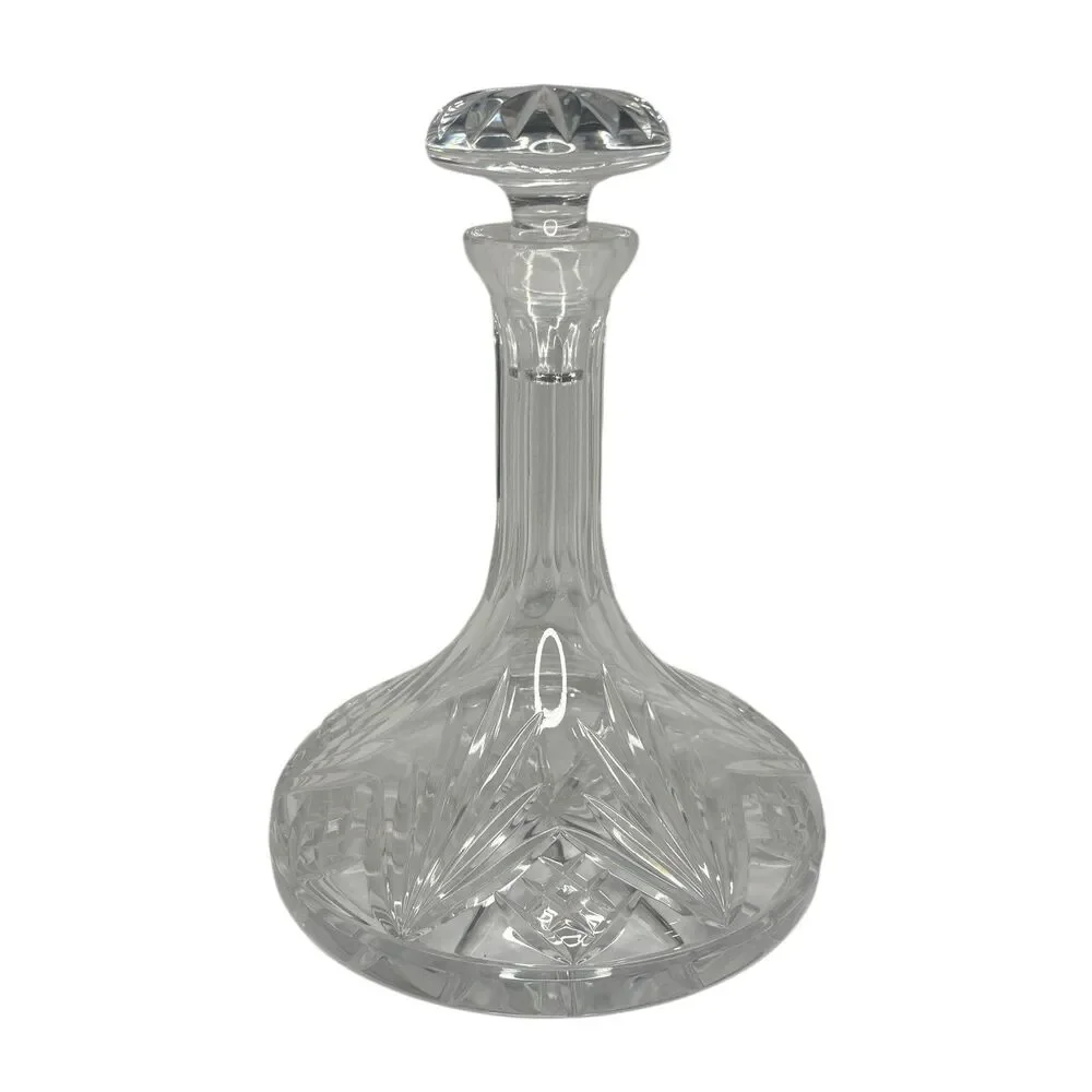 Crystal Decanter | Ships Carafe | Mushroom Stopper |