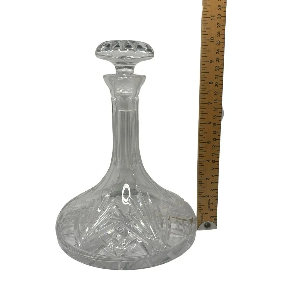 Crystal Decanter | Ships Carafe | Mushroom Stopper |
