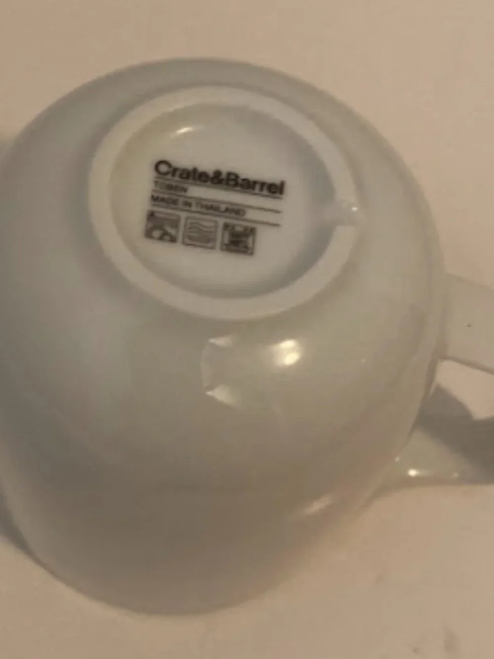 Crate & Barrel Toben Porcelain Toben Coffee Mug