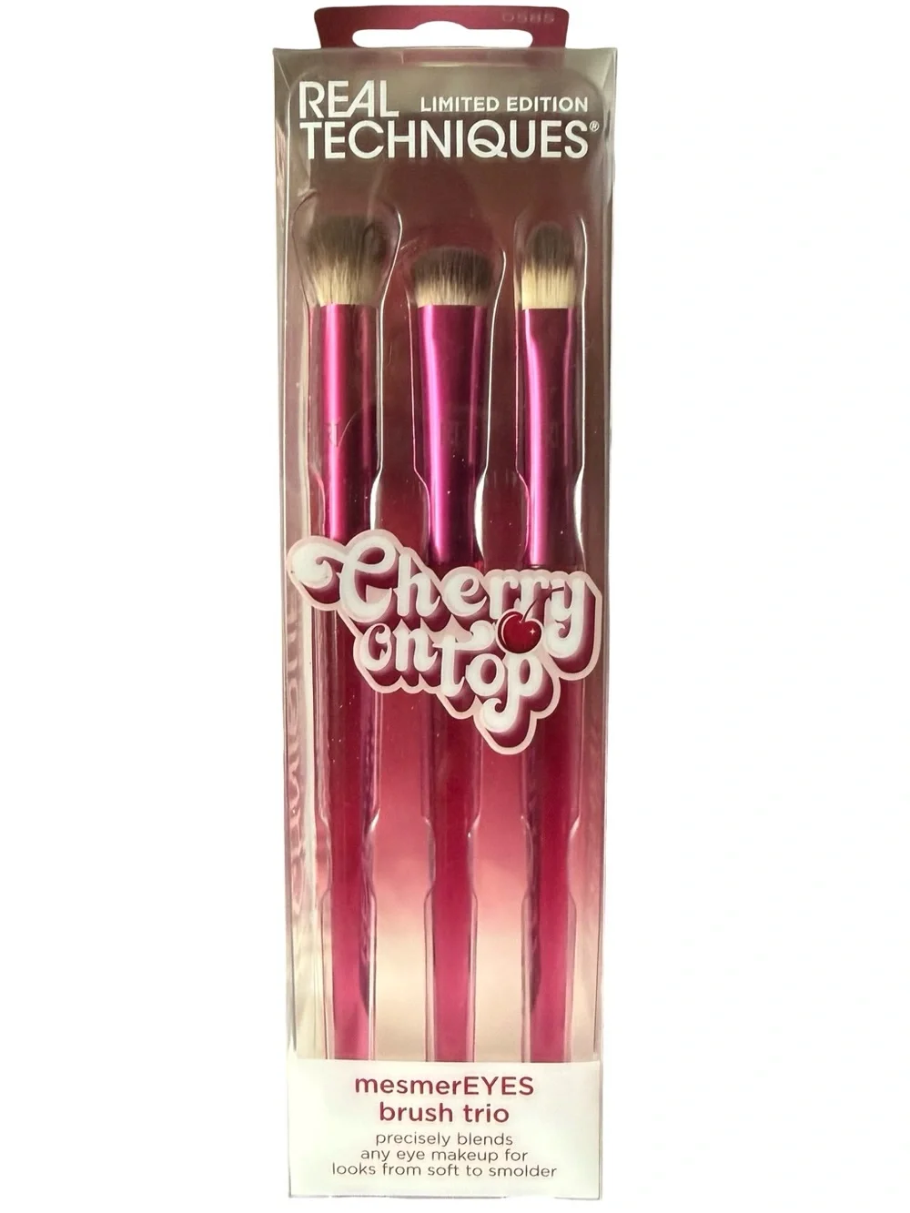 Real Techniques Cherry On Top MesmerEYES Brush Trio - Pink