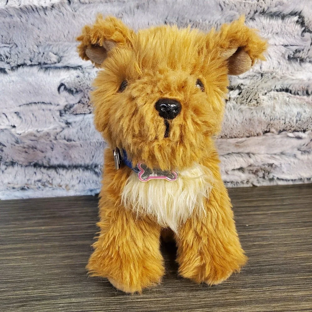 Doll Pet Shaggy Brown Plush Dog 6.5