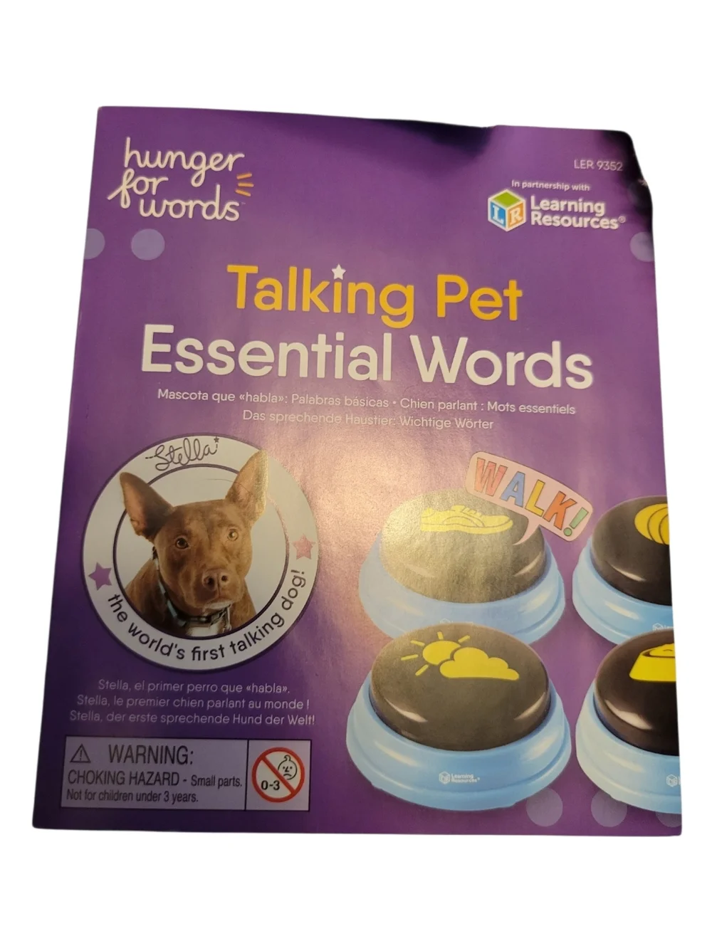 Learning Resources Hunger For Words bond flap only