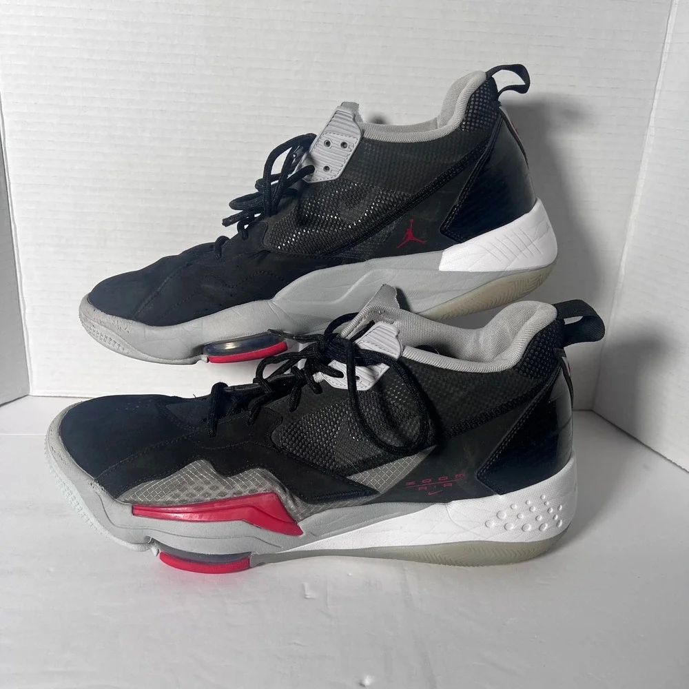 Jordan‎ Zoom '92 CK9183-001 Black Grey Red Basketball Shoes Men's 13
