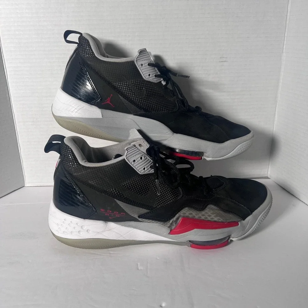 Jordan‎ Zoom '92 CK9183-001 Black Grey Red Basketball Shoes Men's 13