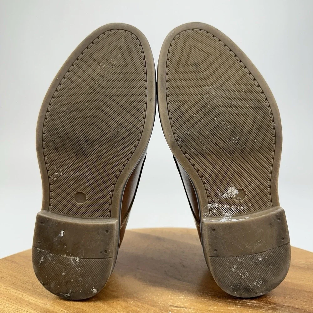 Little Kids Boys Nordstrom Jaxon Brown Faux Leather Dress Shoes Oxfords Size 13
