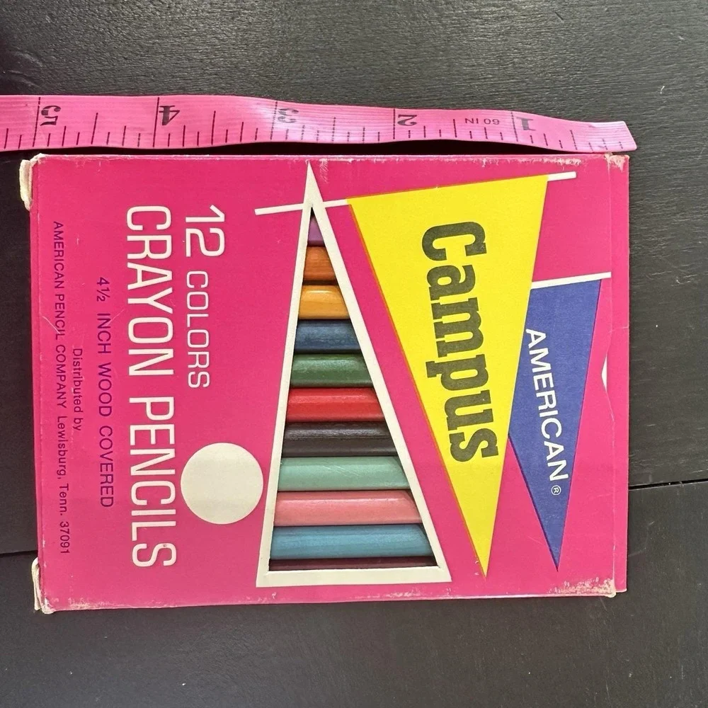 American campus vintage crayon