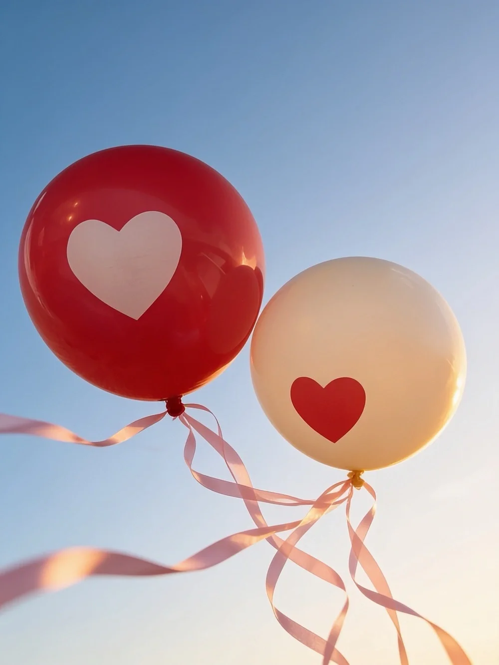 Balloon Decoration Kit – 3 Pack Bundle – Includes Heart Balloons, Ribbon & Clips