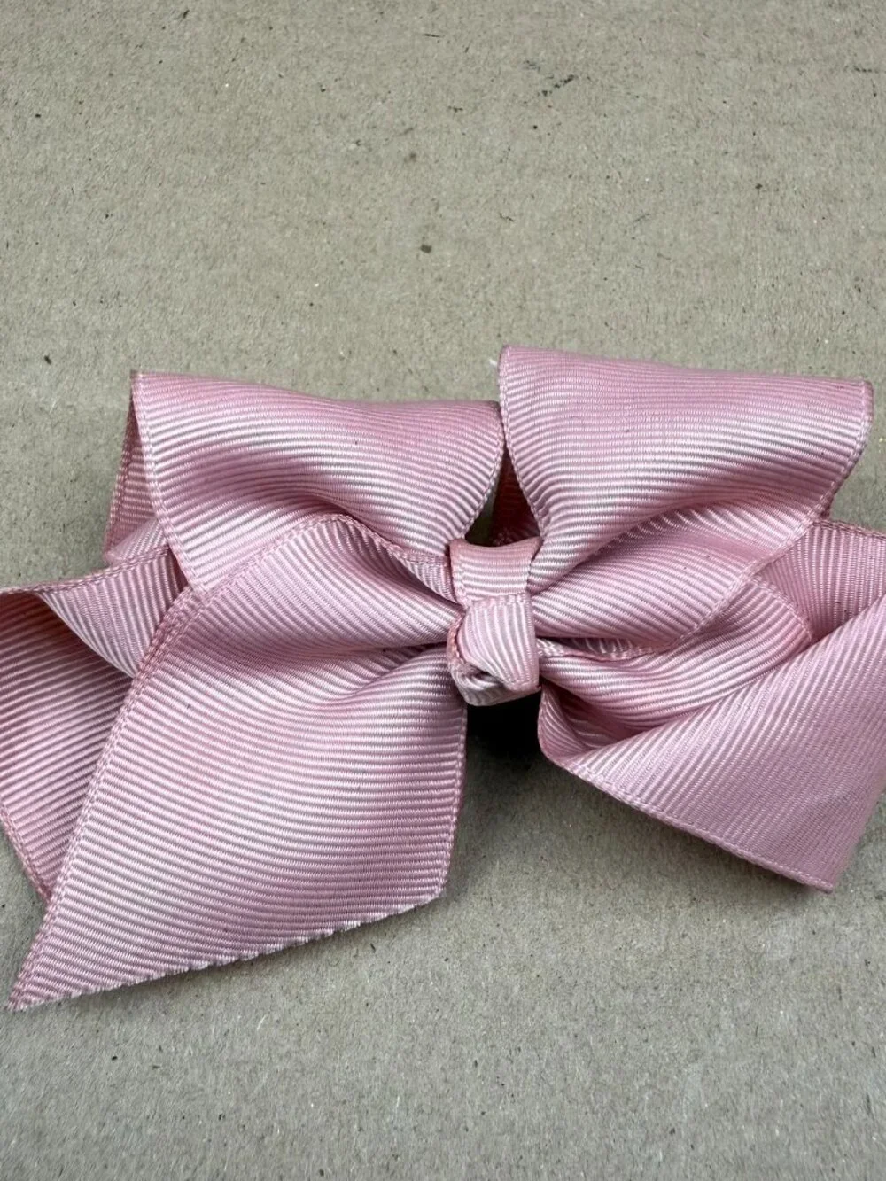 Pink Grosgrain Hair Bow Clip 5 Inches Manual Measurement