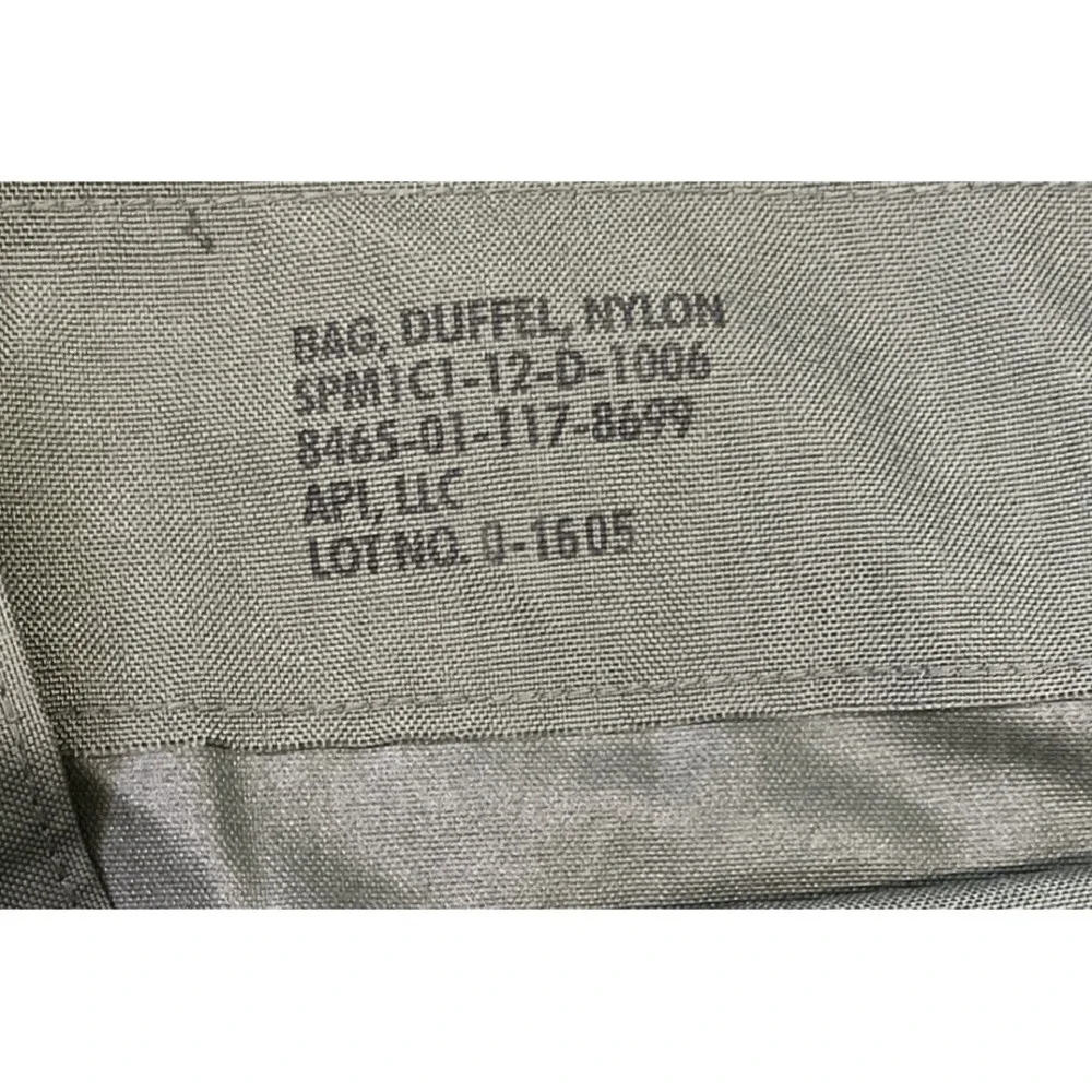 US Military Army Duffle Duffel Bag, OD Green, Nylon,‎ Top Load