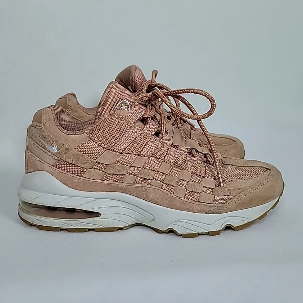 Nike Air Max 95 Woven Rose Gold Yth 5.5/Women‎ 7