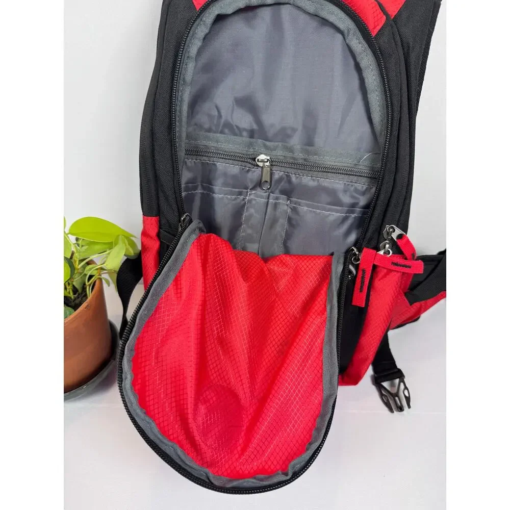 Canada Weather Gear Red Black Hydration Backpack 2L Hiking Gorpcore NWT