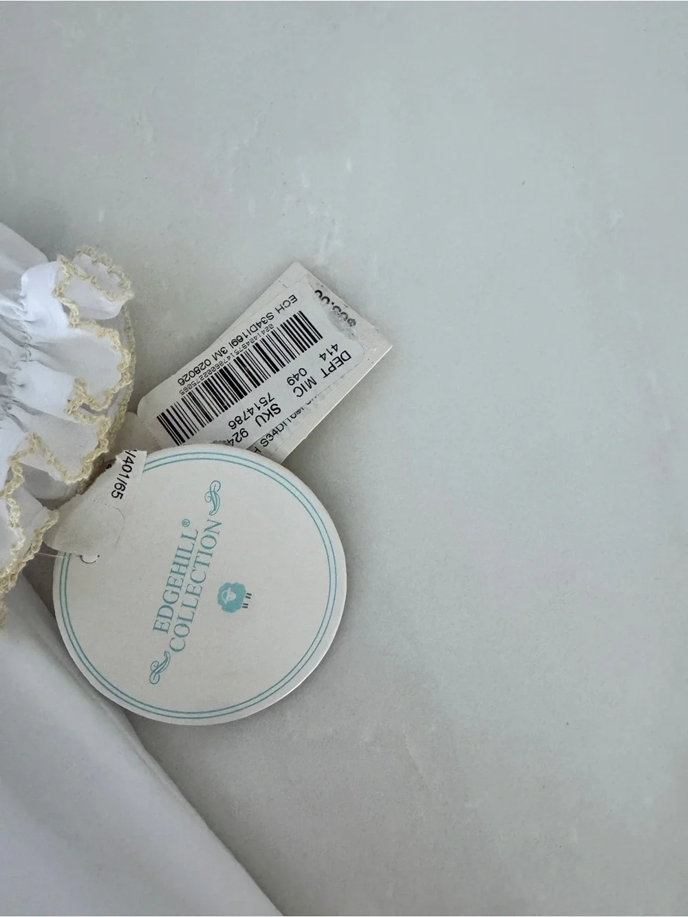 Edgehill Collection tags or baptism