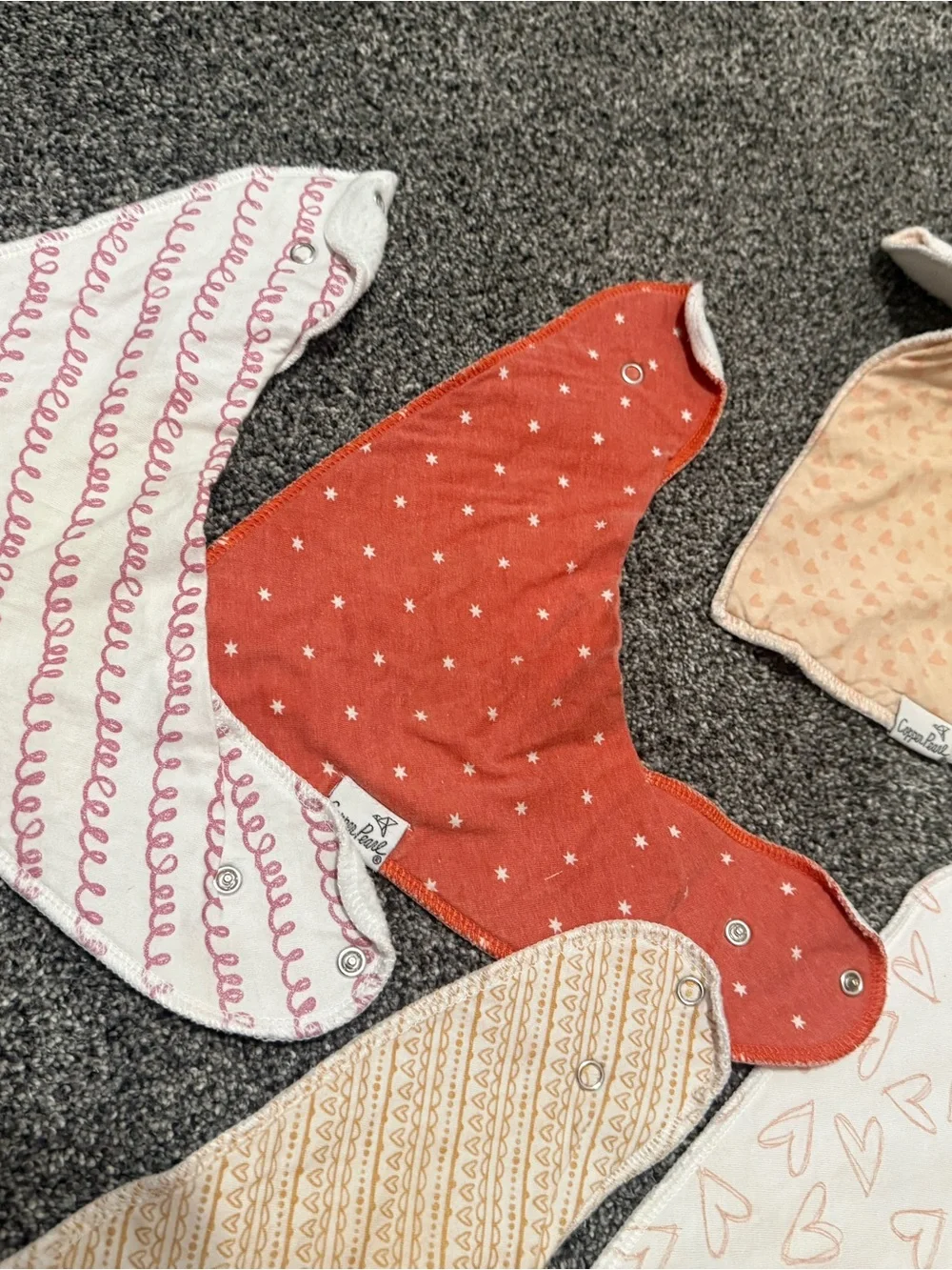 Copper Pearl bibs total