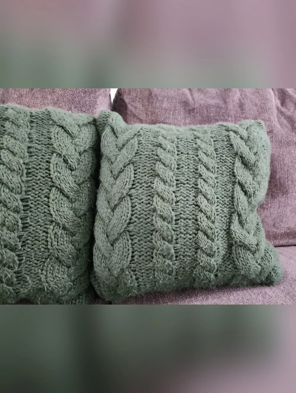 Threshold Green Throw Pillows + Heart Pillow