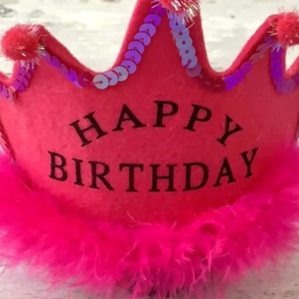 Princess Happy Birthday Crown Headband