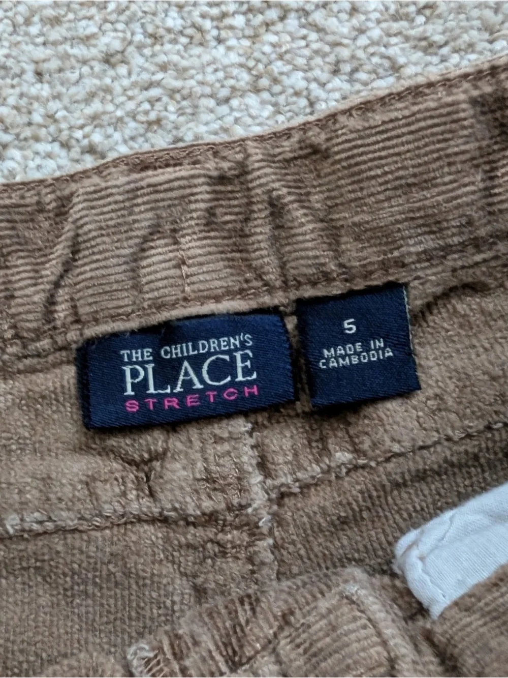 The Childrens Place brown corduroy