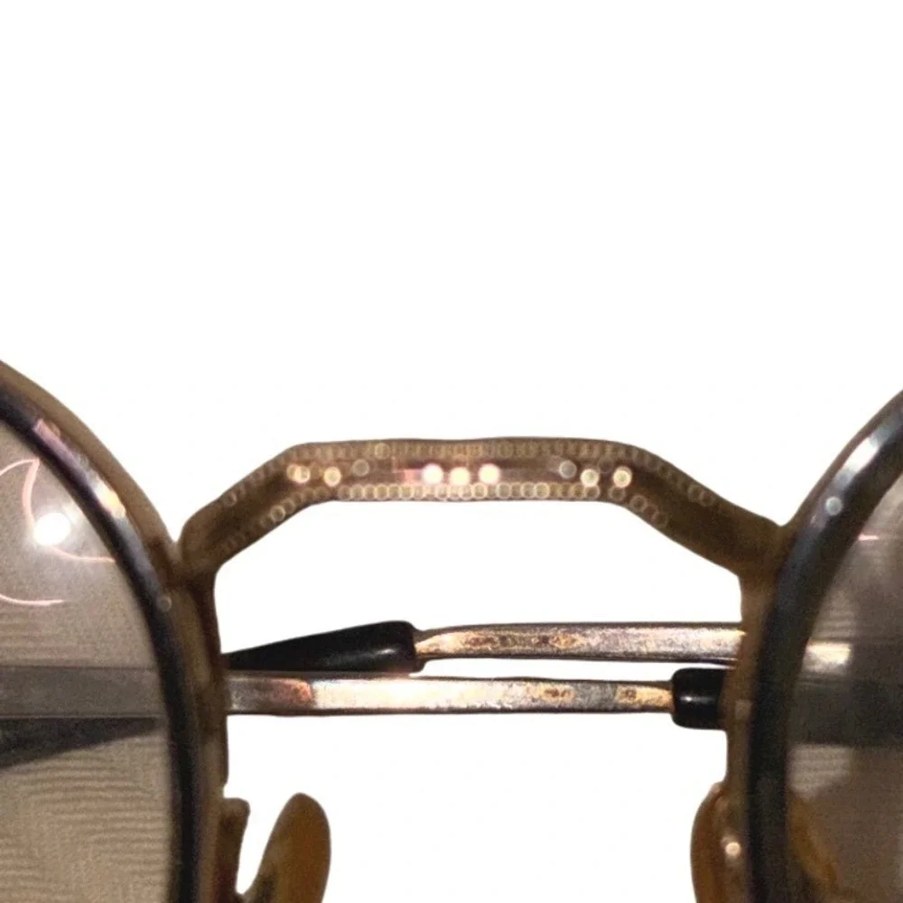 Vintage Polo Ralph Lauren Round P3 Eyeglasses Gold‎ Wire Frame READ