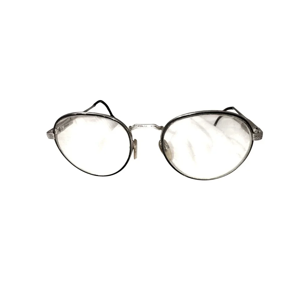 Vintage Polo Ralph Lauren Round P3 Eyeglasses Gold‎ Wire Frame READ